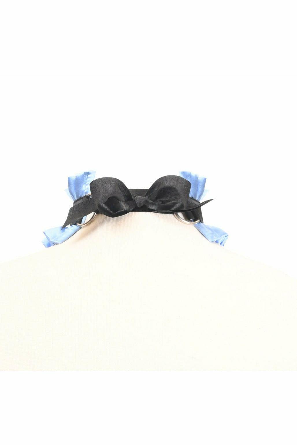 Kitten Collection Blue/Black Choker - Daisy Corsets