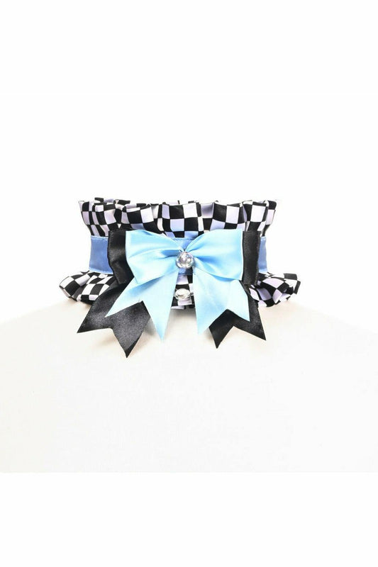 Kitten Collection Checker Print Choker - Daisy Corsets