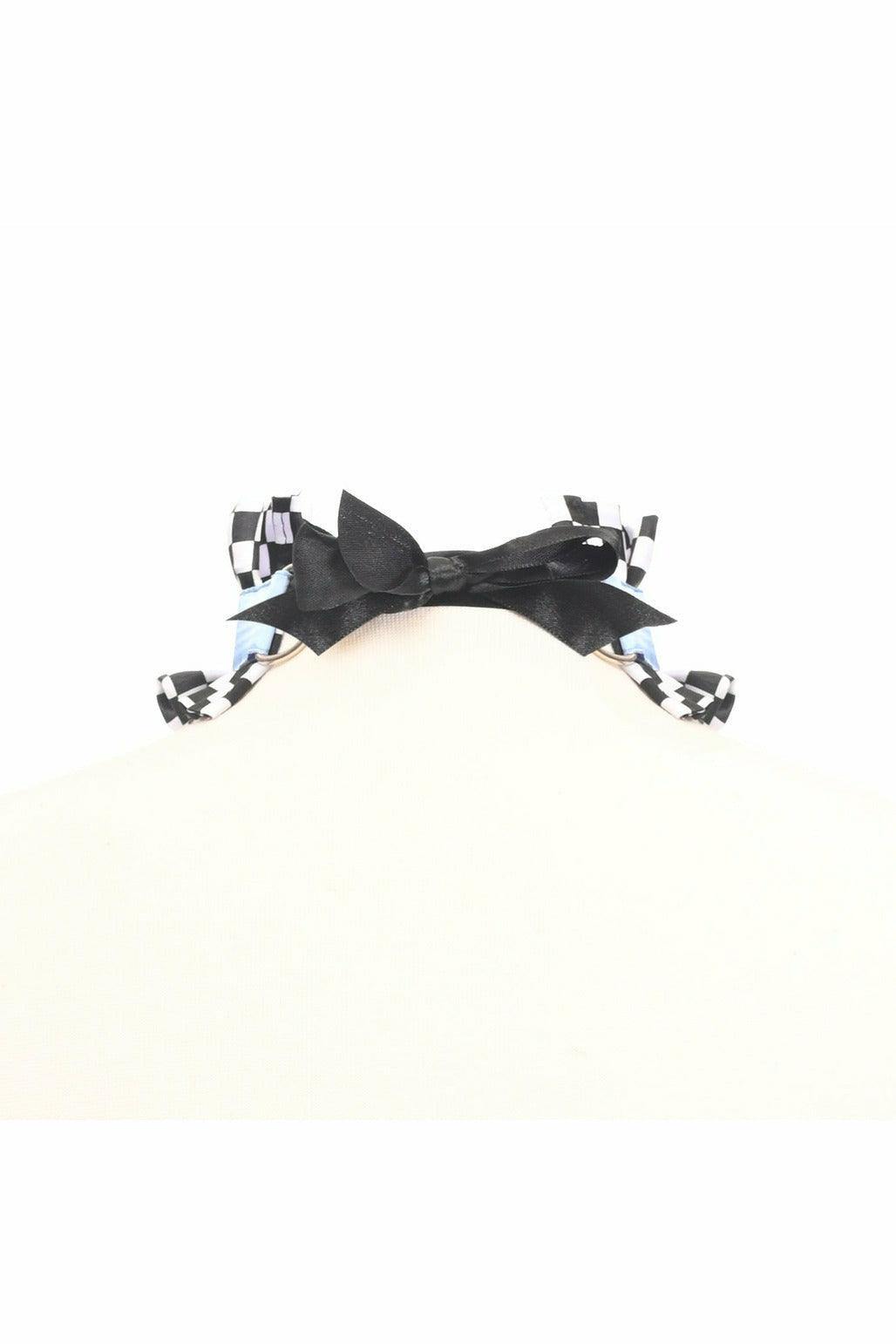 Kitten Collection Checker Print Choker - Daisy Corsets