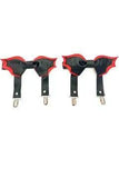 Daisy Corsets Black/Red Bat Leg Garters - Daisy Corsets