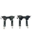 Daisy Corsets Black/White Bat Leg Garters - Daisy Corsets