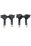 Daisy Corsets Black/Black Bat Leg Garters - Daisy Corsets
