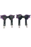 Daisy Corsets Black/Purple Bat Leg Garters - Daisy Corsets