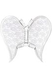 Daisy Corsets White/White Faux Leather & Lace Angel Wing Body Harness - Daisy Corsets