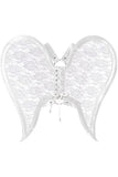 Daisy Corsets White/White Faux Leather & Lace Angel Wing Body Harness - Daisy Corsets