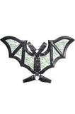 Daisy Corsets Black/Green Faux Leather & Lace Wing Harness - Daisy Corsets