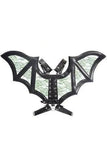 Daisy Corsets Black/Green Faux Leather & Lace Wing Harness - Daisy Corsets