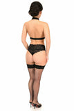 Black Stretchy Body Harness w/Gold Hardware - Daisy Corsets - Flyclothing LLC