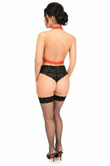 Red Stretchy Body Harness w/Gold Hardware - Daisy Corsets - Flyclothing LLC