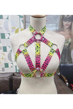 Daisy Corsets Leopard Print Stretchy Body Harness w/Silver Hardware - Daisy Corsets - Flyclothing LLC