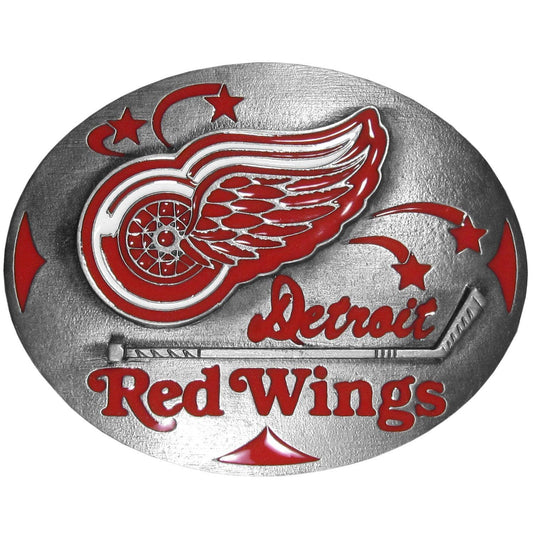 Detroit Red Wings® Team Belt Buckle - Siskiyou Buckle