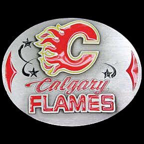 Calgary Flames® Team Belt Buckle - Flyclothing LLC