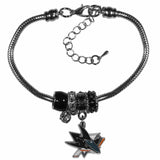 San Jose Sharks® Euro Bead Bracelet - Siskiyou Buckle