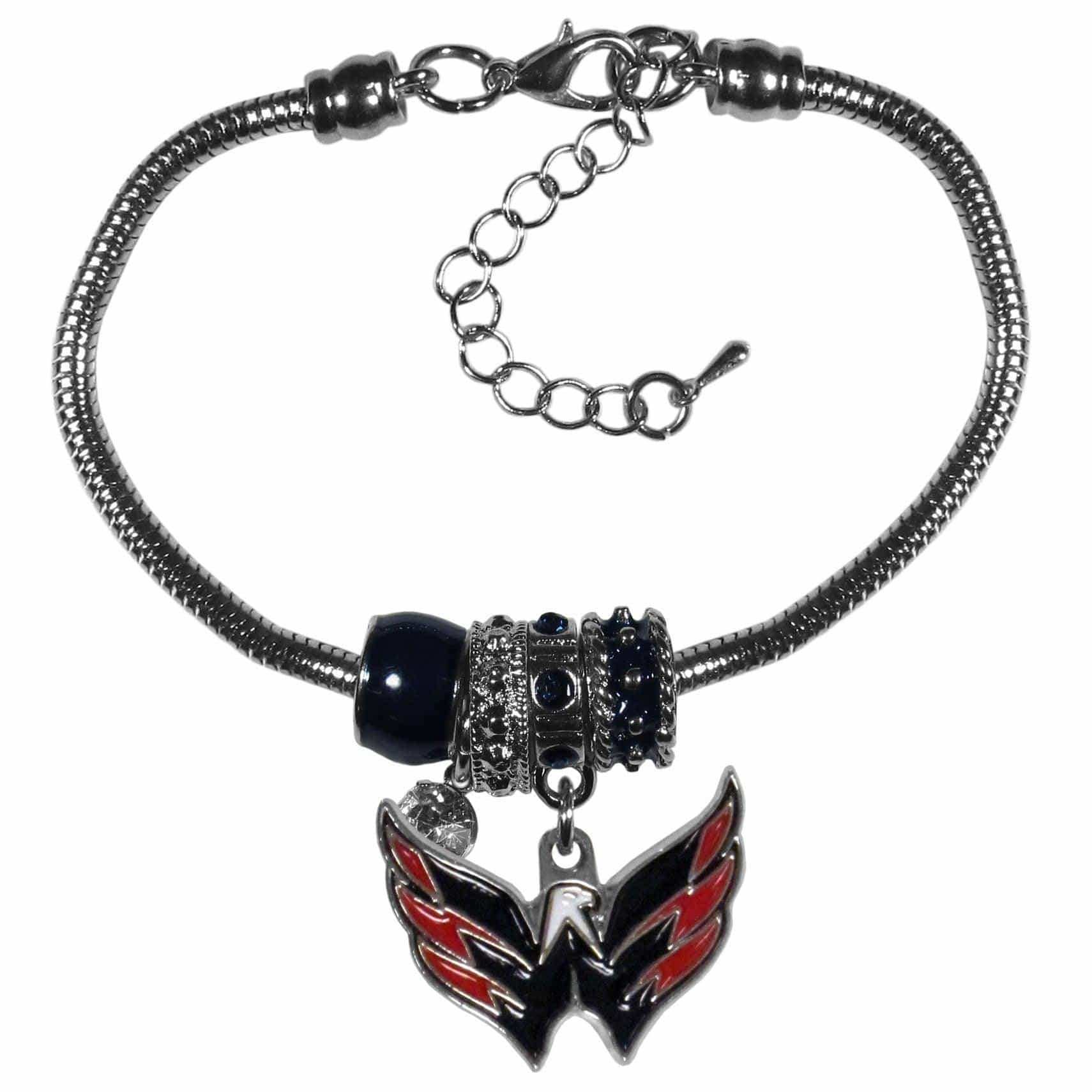 Washington Capitals® Euro Bead Bracelet - Siskiyou Buckle - Flyclothing LLC