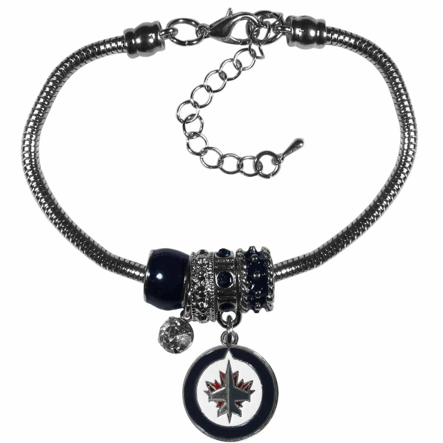 Winnipeg Jets™ Euro Bead Bracelet - Siskiyou Buckle - Flyclothing LLC