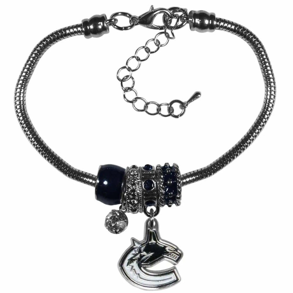 Vancouver Canucks® Euro Bead Bracelet - Siskiyou Buckle
