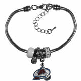 Colorado Avalanche® Euro Bead Bracelet - Siskiyou Buckle