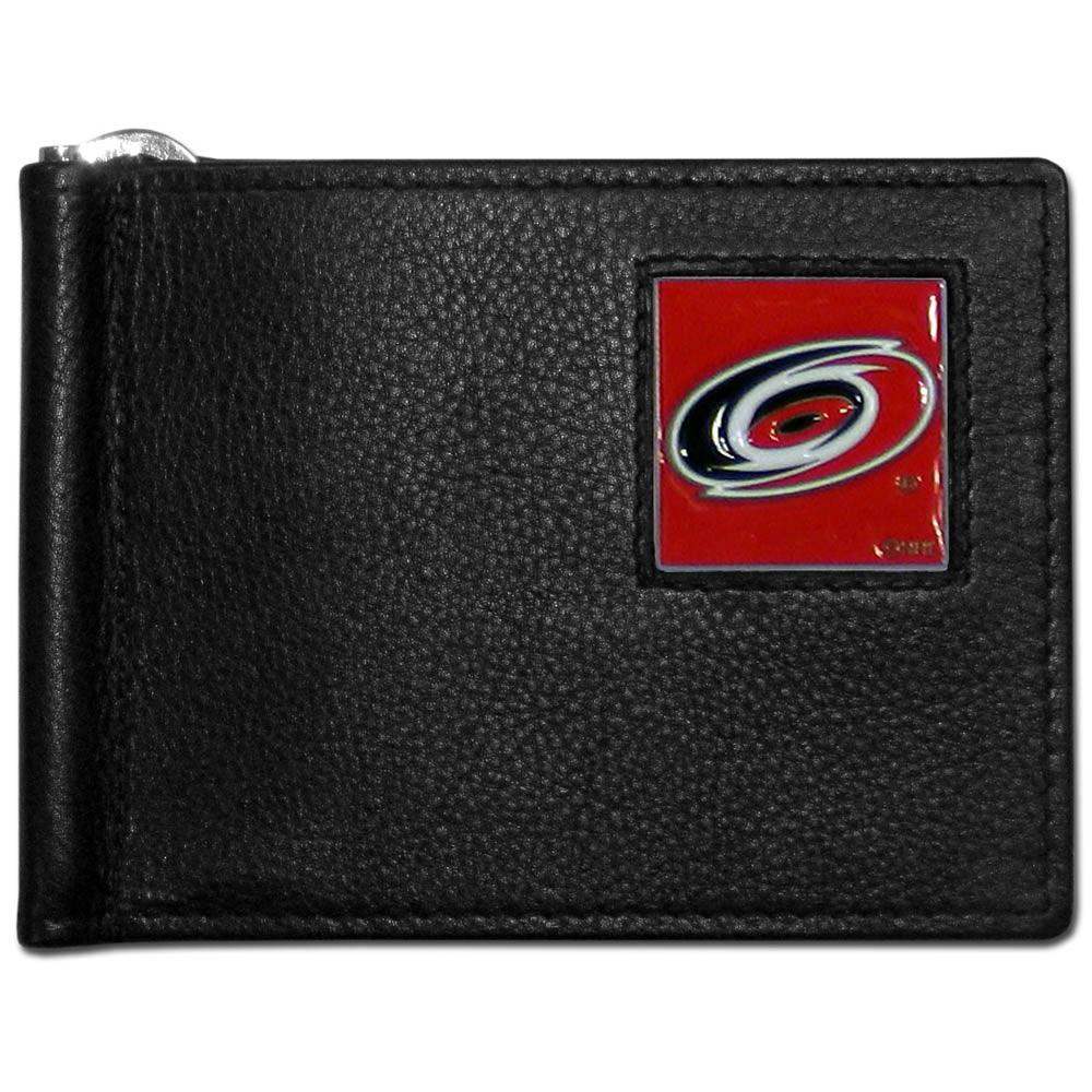 Carolina Hurricanes® Leather Bill Clip Wallet - Siskiyou Buckle - Flyclothing LLC