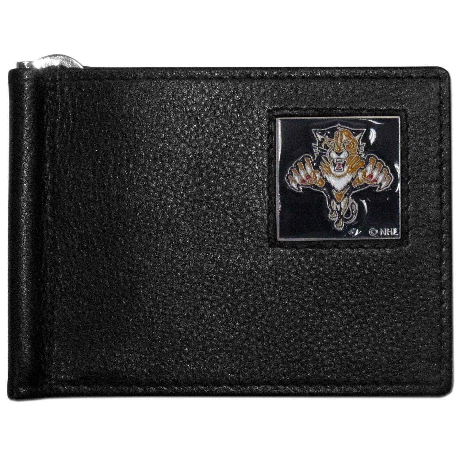 Florida Panthers® Leather Bill Clip Wallet - Siskiyou Buckle - Flyclothing LLC