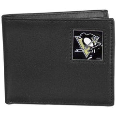 Pittsburgh Penguins® Leather Bi-fold Wallet - Siskiyou Buckle