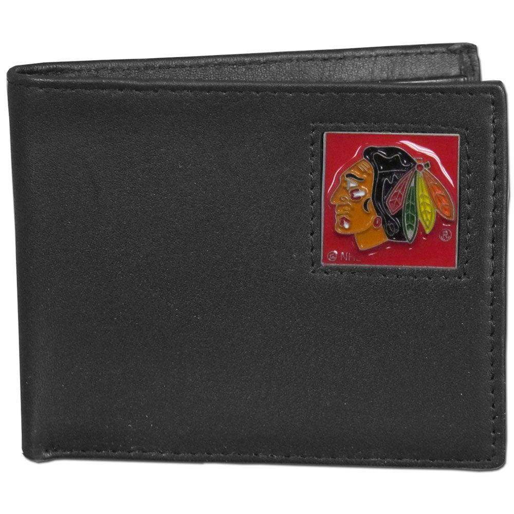 Chicago Blackhawks® Leather Bi-fold Wallet - Siskiyou Buckle - Flyclothing LLC