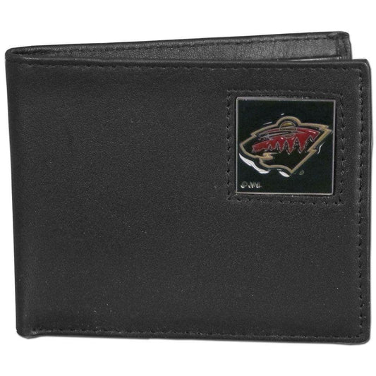 Minnesota Wild® Leather Bi-fold Wallet - Flyclothing LLC