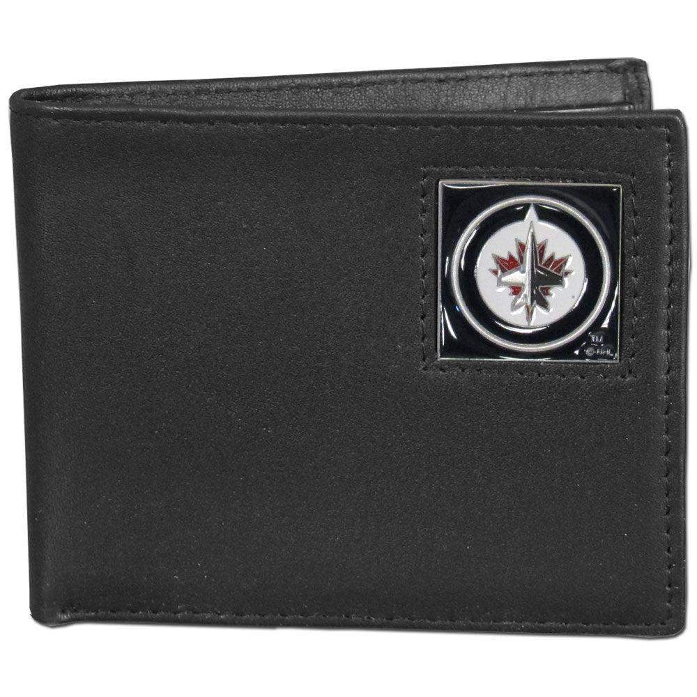Winnipeg Jets™ Leather Bi-fold Wallet Packaged in Gift Box - Siskiyou Buckle - Flyclothing LLC
