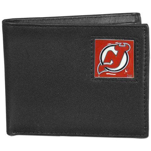 New Jersey Devils® Leather Bi-fold Wallet - Siskiyou Buckle - Flyclothing LLC