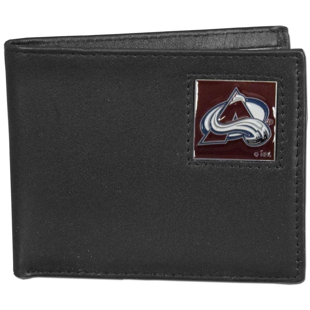 Colorado Avalanche® Leather Bi-fold Wallet Packaged in Gift Box - Flyclothing LLC