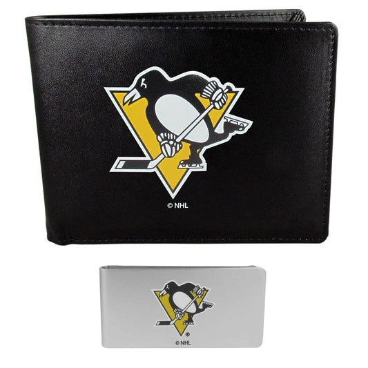 Pittsburgh Penguins Bi-fold Wallet & Money Clip - Siskiyou Buckle