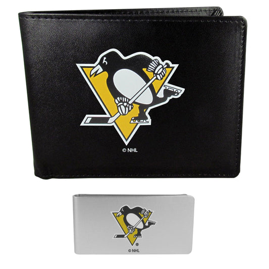Pittsburgh Penguins Bi-fold Wallet & Money Clip - Flyclothing LLC