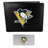 Pittsburgh Penguins Bi-fold Wallet & Money Clip - Siskiyou Buckle