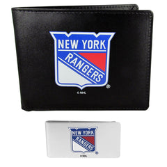 New York Rangers Bi-fold Wallet & Money Clip - Siskiyou Buckle