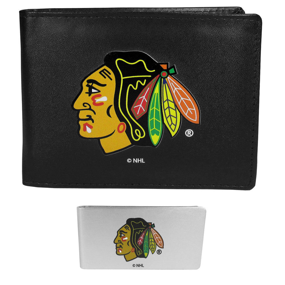 Chicago Blackhawks Bi-fold Wallet & Money Clip - Siskiyou Buckle