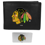 Chicago Blackhawks Bi-fold Wallet & Money Clip - Siskiyou Buckle