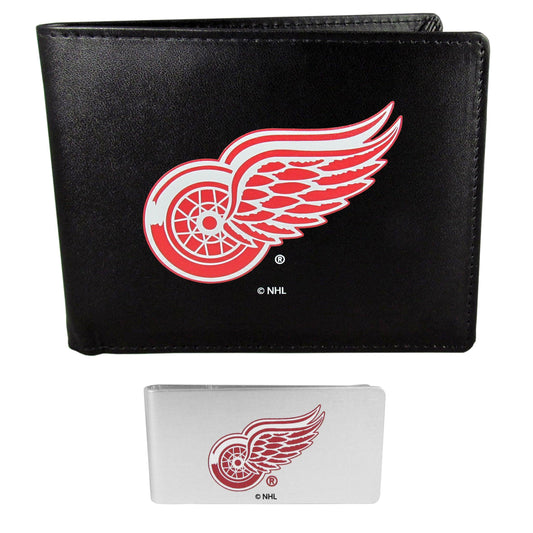 Detroit Red Wings Bi-fold Wallet & Money Clip - Siskiyou Buckle