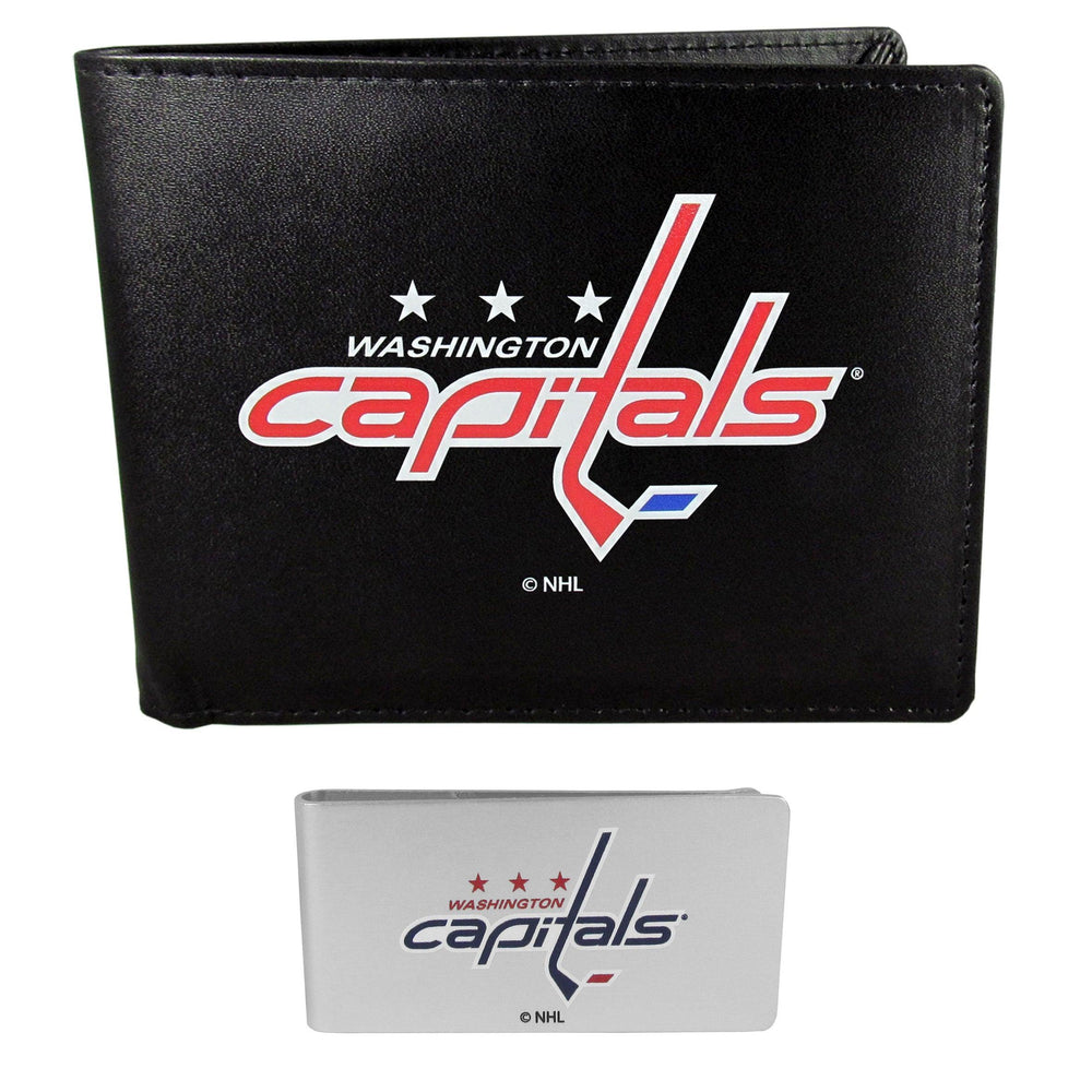 Washington Capitals Bi-fold Wallet & Money Clip - Flyclothing LLC
