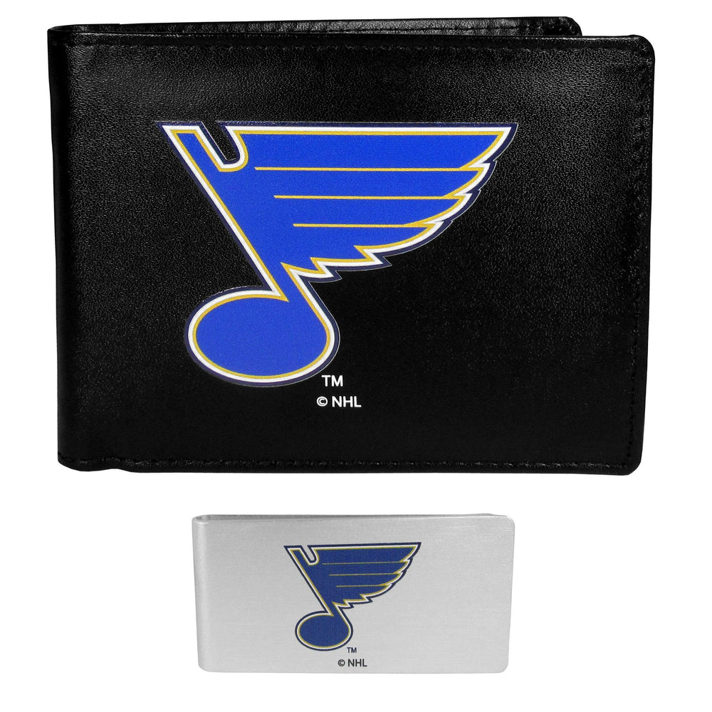 St. Louis Blues Bi-fold Wallet & Money Clip - Siskiyou Buckle