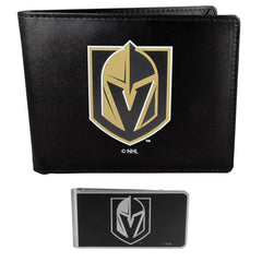 Vegas Golden Knights Bi-fold Wallet & Black Money Clip - Flyclothing LLC
