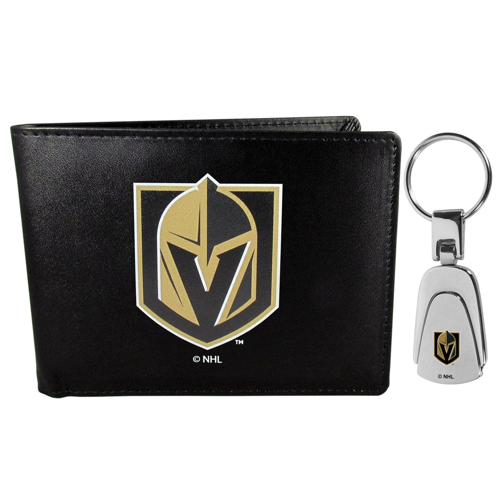 Vegas Golden Knights Bi-fold Wallet & Steel Key Chain - Siskiyou Buckle