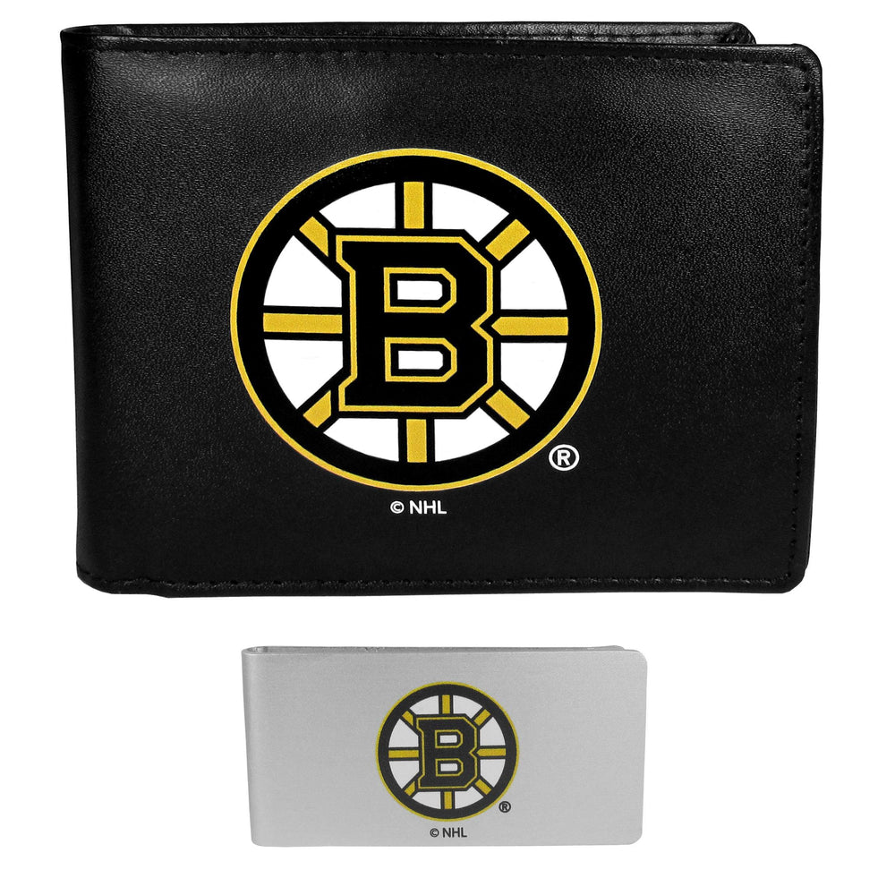 Boston Bruins Bi-fold Wallet & Money Clip - Siskiyou Buckle