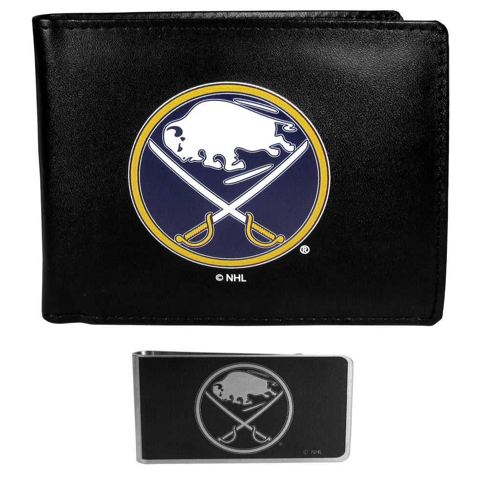 Buffalo Sabres Bi-fold Wallet & Black Money Clip - Siskiyou Buckle