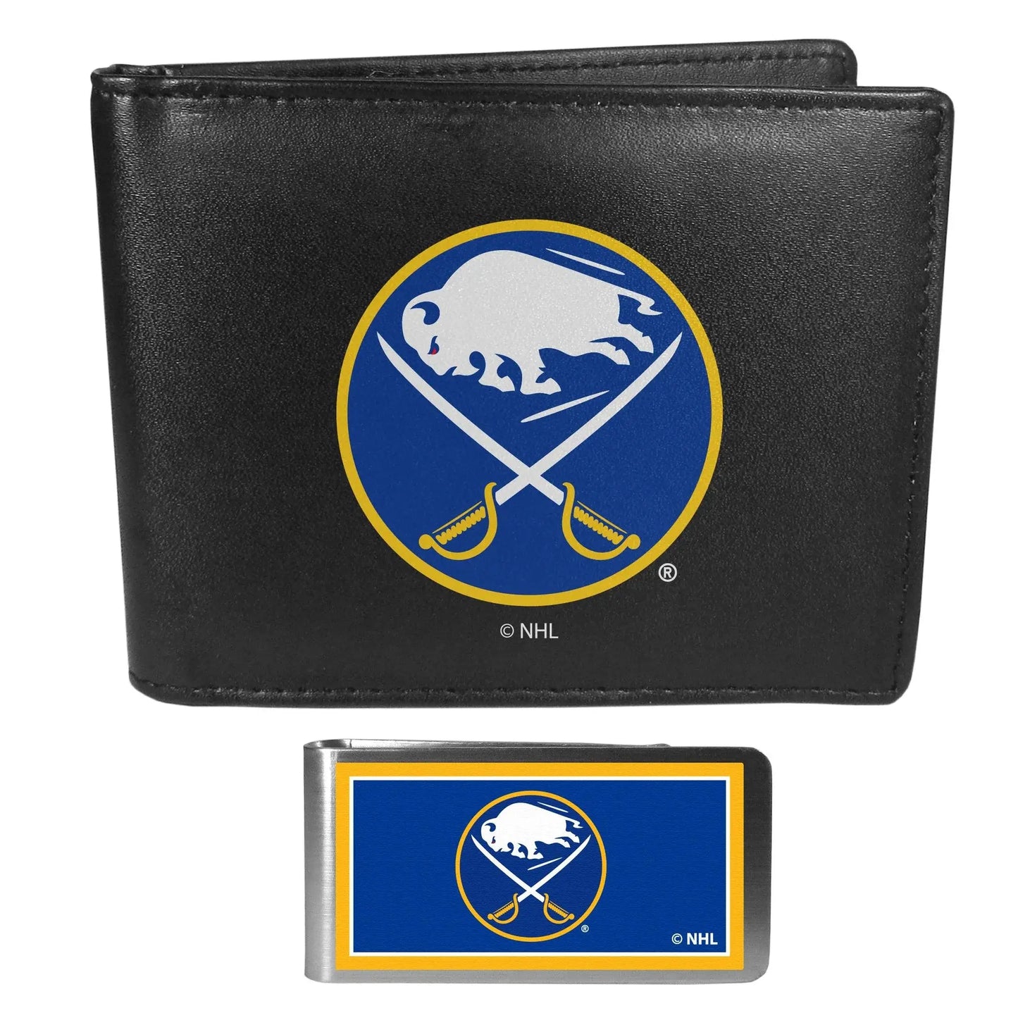 Buffalo Sabres Bi-fold Wallet & Color Money Clip - Siskiyou Buckle - Flyclothing LLC
