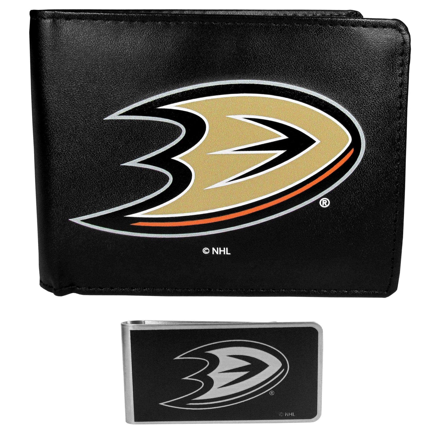 Anaheim Ducks Bi-fold Wallet & Black Money Clip - Siskiyou Buckle - Flyclothing LLC