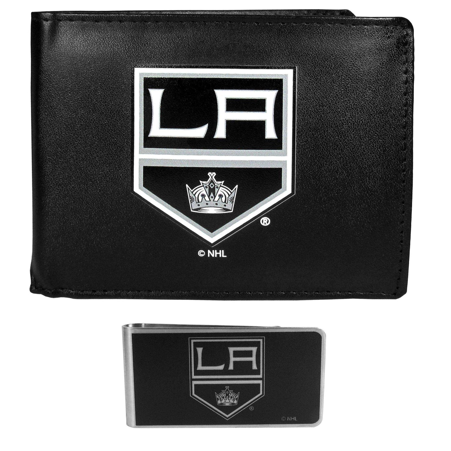Los Angeles Kings Bi-fold Wallet & Black Money Clip - Siskiyou Buckle - Flyclothing LLC