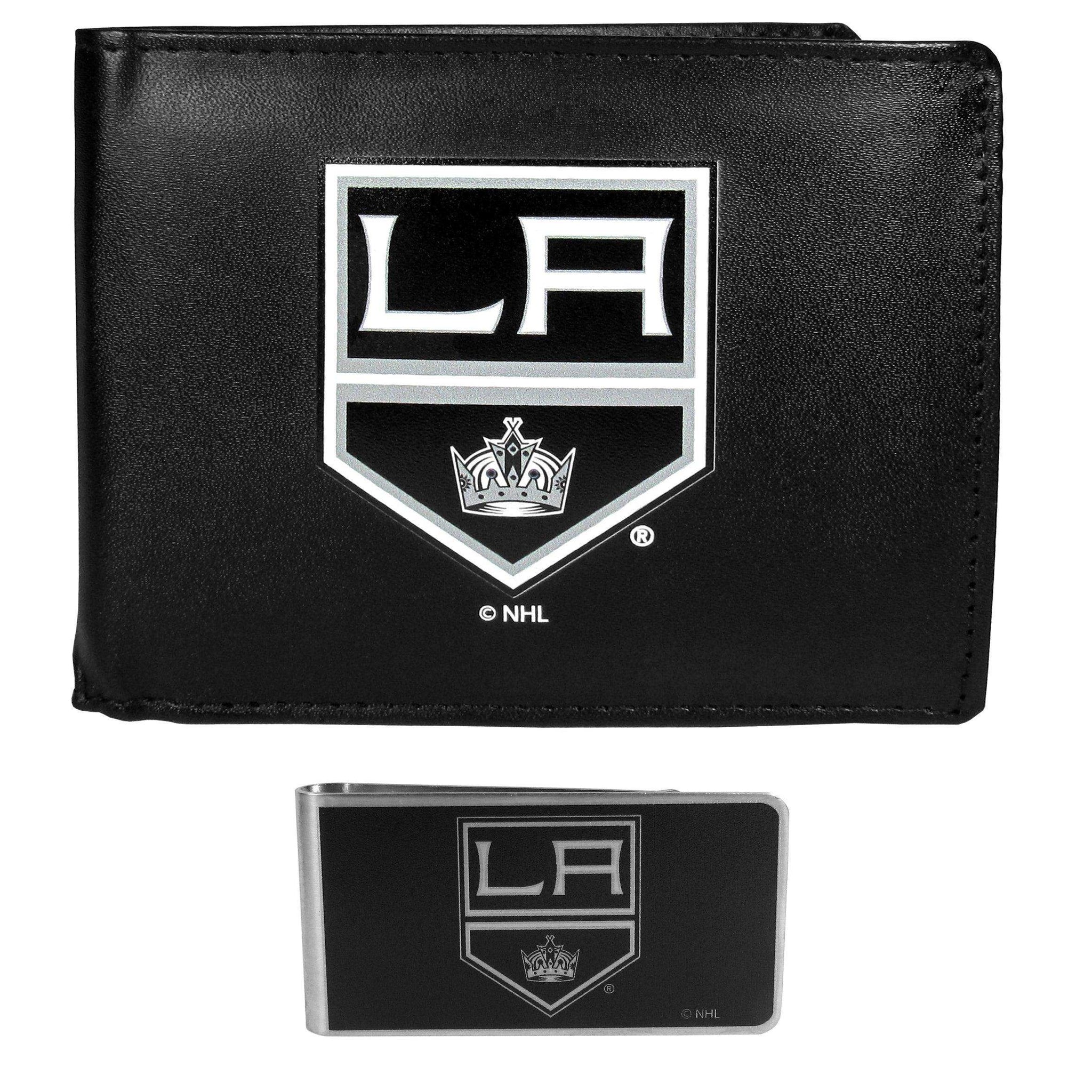 Los Angeles Kings Bi-fold Wallet & Black Money Clip - Siskiyou Buckle - Flyclothing LLC
