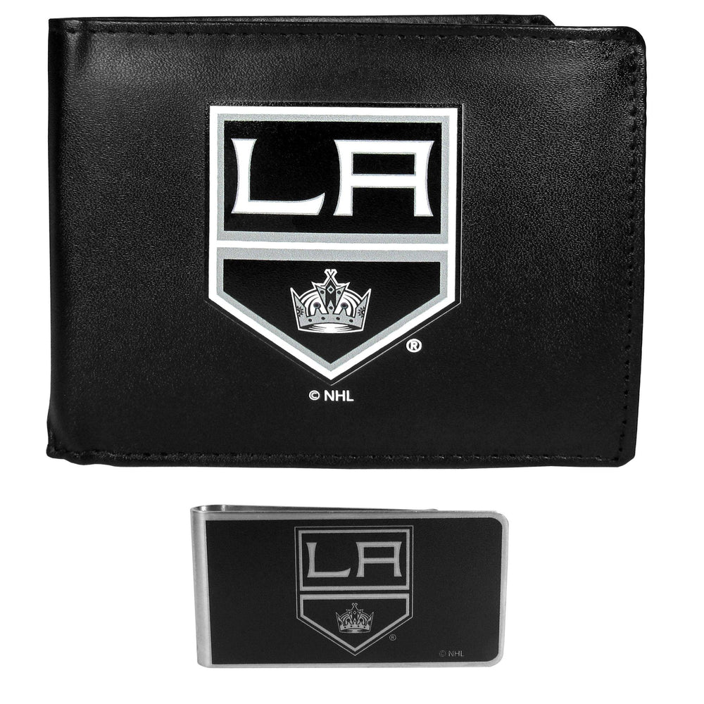 Los Angeles Kings Bi-fold Wallet & Black Money Clip - Siskiyou Buckle