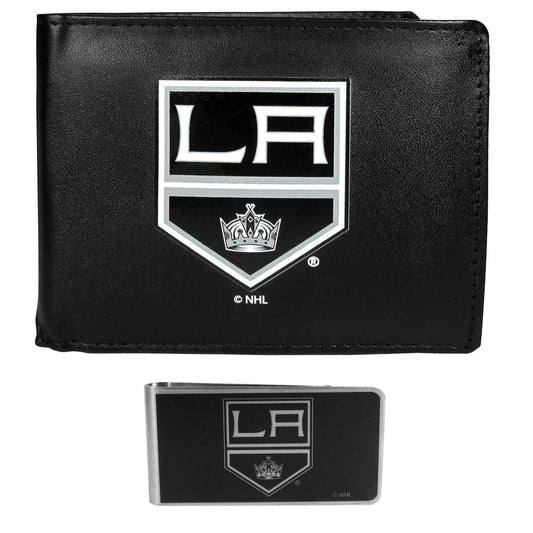 Los Angeles Kings Bi-fold Wallet & Black Money Clip - Siskiyou Buckle
