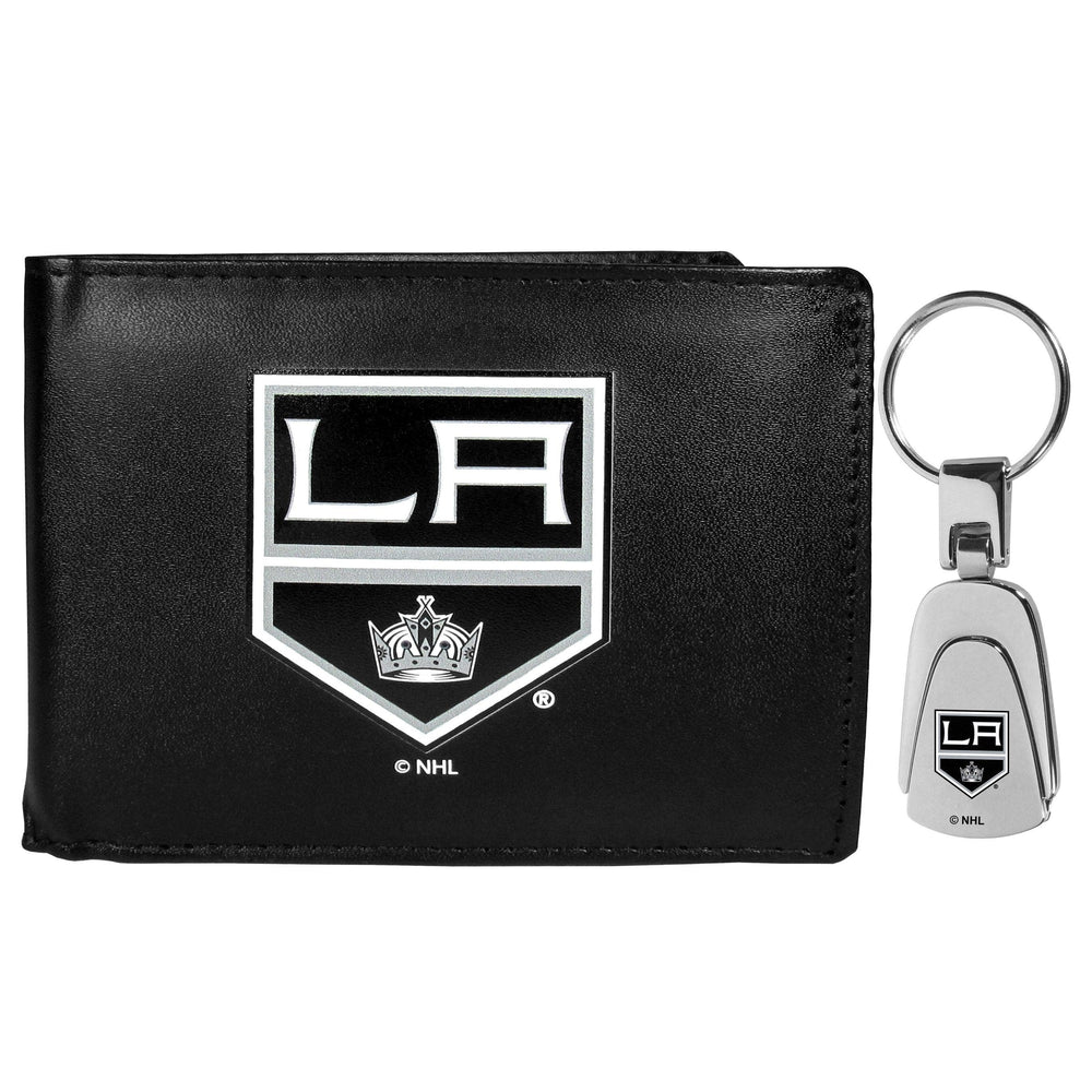 Los Angeles Kings Bi-fold Wallet & Steel Key Chain - Siskiyou Buckle