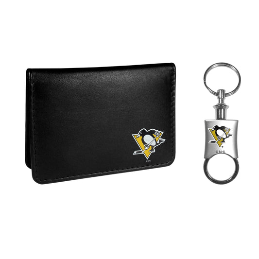 Pittsburgh Penguins Weekend Bi-fold Wallet & Valet Key Chain - Flyclothing LLC